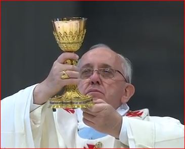 Pope Francis celebrating Mass in St. Peter's basilica, Jan. 1 2014. Pope Francis celebrating Mass in St. Peter's basilica, Jan. 1 2014.