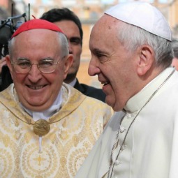 Pope Francis greets the faithful at St. Stanislaus parish in Rome on May 4.
Pope Francis greets the faithful at St. Stanislaus parish in Rome on May 4.