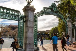 Students walk past the main entrance at the University of California at Berkeley. S.B. 24 requires state campuses to dispense the abortion pill upon request in their 34 student health centers, starting Jan. 1, 2023, provided necessary funding is allocated. Students walk past the main entrance at the University of California at Berkeley. S.B. 24 requires state campuses to dispense the abortion pill upon request in their 34 student health centers, starting Jan. 1, 2023, provided necessary funding is allocated.