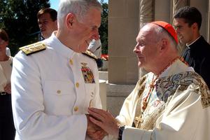 Cardinal Theodore McCarrick and Admiral William Fallon, September 16, 2001, in Washington, D.C. Cardinal Theodore McCarrick and Admiral William Fallon, September 16, 2001, in Washington, D.C.