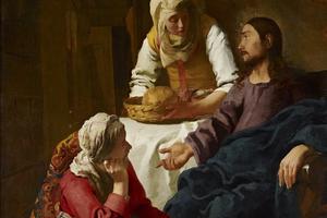 Johannes Vermeer, Christ in the House of Martha and Mary Johannes Vermeer, Christ in the House of Martha and Mary
