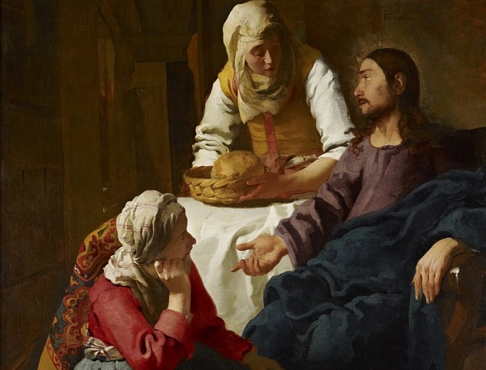 Johannes Vermeer, Christ in the House of Martha and Mary Johannes Vermeer, Christ in the House of Martha and Mary
