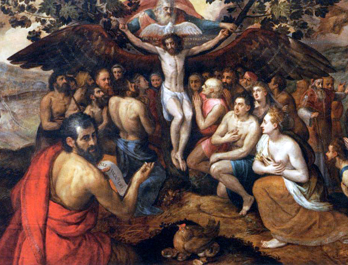 Frans Floris I, “The Sacrifice of Jesus Christ, Son of God, Gathering and Protecting Mankind,” 1562 Frans Floris I, “The Sacrifice of Jesus Christ, Son of God, Gathering and Protecting Mankind,” 1562