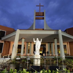 A statue of Christ is seen outside the new national Catholic seminary on the outskirts of Havana Nov. 3. Cuban President Raul Castro joined Archbishop Thomas Wenski of Miami and other Catholic leaders to open the seminary, the first Catholic construction on the island in more than a half century. A statue of Christ is seen outside the new national Catholic seminary on the outskirts of Havana Nov. 3. Cuban President Raul Castro joined Archbishop Thomas Wenski of Miami and other Catholic leaders to open the seminary, the first Catholic construction on the island in more than a half century.