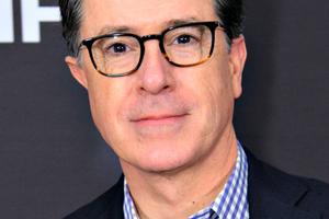 Stephen Colbert, host of The Late Show; below, Jim Gaffigan Stephen Colbert, host of The Late Show; below, Jim Gaffigan