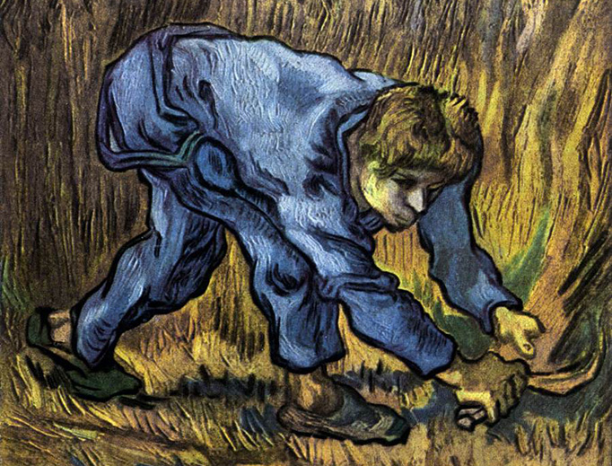 Vincent Van Gogh, “Reaper with Sickle” Vincent Van Gogh, “Reaper with Sickle”