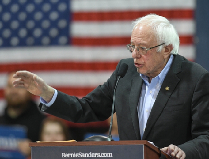 Bernie Sanders stumping in New Hampshire, February 10, 2020. Bernie Sanders stumping in New Hampshire, February 10, 2020.