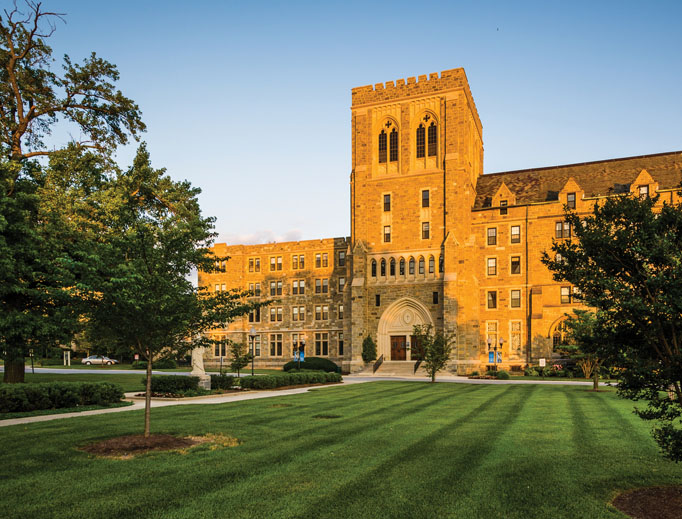 In 1986, the Congregation for the Doctrine of the Faith stripped Father Charles Curran of his right to teach theology at The Catholic University of America over his dissent from Humanae Vitae. Now, the Washington-based university, its Theological College shown, is part of campus initiatives to promote Church teaching on Paul VI’s 50-year-old document. An April conference on campus discussed God’s vision for married love. In 1986, the Congregation for the Doctrine of the Faith stripped Father Charles Curran of his right to teach theology at The Catholic University of America over his dissent from Humanae Vitae. Now, the Washington-based university, its Theological College shown, is part of campus initiatives to promote Church teaching on Paul VI’s 50-year-old document. An April conference on campus discussed God’s vision for married love.