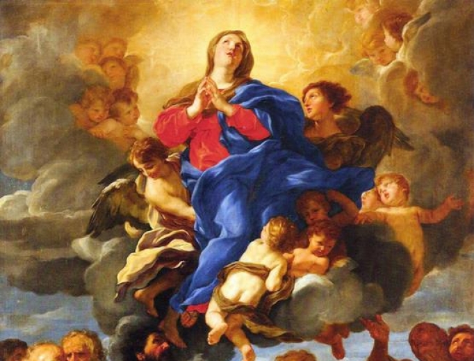 Assumption painting by Giovanni Batista Gaulli Assumption painting by Giovanni Batista Gaulli