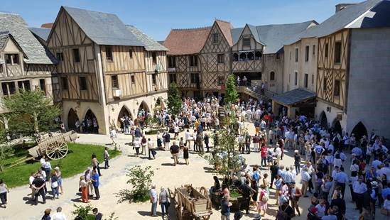 Visitors can look walk through different periods of French history, including a village setting and a Roman amphitheater. Visitors can look walk through different periods of French history, including a village setting and a Roman amphitheater.
