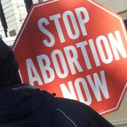 Sign held at Denver March for Life on the steps of the Colorado State Capitol on Jan. 20, 2013. Sign held at Denver March for Life on the steps of the Colorado State Capitol on Jan. 20, 2013.