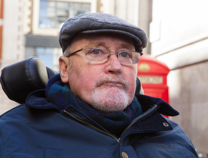 Noel Conway, 67, who has a motor neuron disease is seeking legal authority from the Royal Courts of Justice in London to commit suicide. Noel Conway, 67, who has a motor neuron disease is seeking legal authority from the Royal Courts of Justice in London to commit suicide.