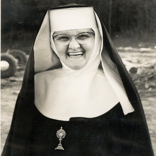 Mother Angelica on May 20, 1962, monastery dedication day Mother Angelica on May 20, 1962, monastery dedication day