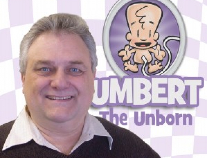 Above, cartoonist Gary Cangemi, who created Umbert. Below, Umbert remembers Pope John Paul II in the wake of the 2005 death of the Holy Father. Above, cartoonist Gary Cangemi, who created Umbert. Below, Umbert remembers Pope John Paul II in the wake of the 2005 death of the Holy Father.