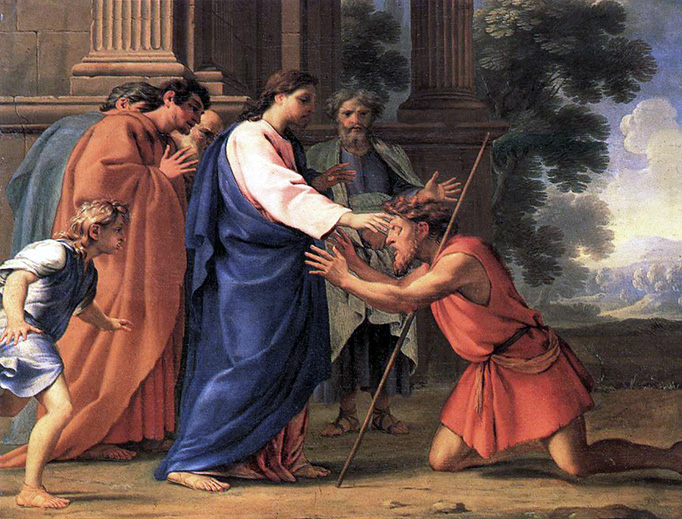 Eustache Le Sueur (1616-1655), “Christ Healing the Blind Man” Eustache Le Sueur (1616-1655), “Christ Healing the Blind Man”