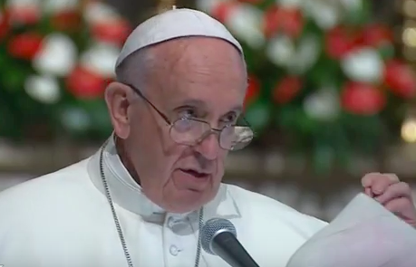 Pope Francis addressing the Fifth National Ecclesial Convention in Florence Cathedral today. Pope Francis addressing the Fifth National Ecclesial Convention in Florence Cathedral today.