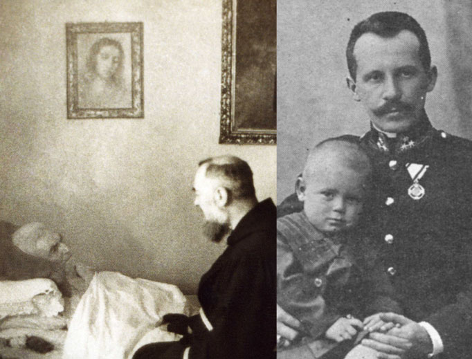 The elder Karol Wojtyla, above right, showed his son an example of faithful devotion, as did Orazio Forgione (upper left), father of Padre Pio.
The elder Karol Wojtyla, above right, showed his son an example of faithful devotion, as did Orazio Forgione (upper left), father of Padre Pio.