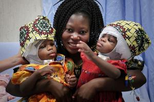 The happy outcome was celebrated by mom, babies and hospital staff alike. The happy outcome was celebrated by mom, babies and hospital staff alike.