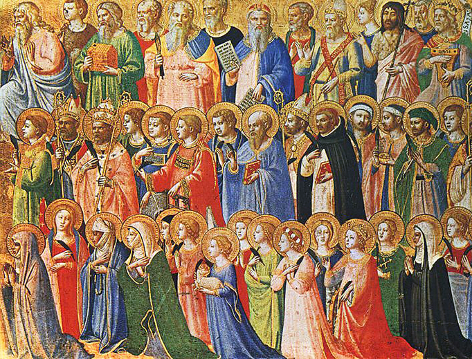 Fra Angelico, “The Forerunners of Christ with Saints and Martyrs” (c. 1423-24) Fra Angelico, “The Forerunners of Christ with Saints and Martyrs” (c. 1423-24)
