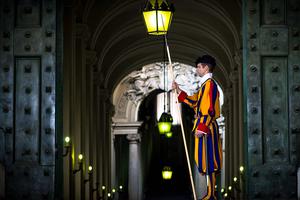 Swiss Guard at the Vatican Swiss Guard at the Vatican