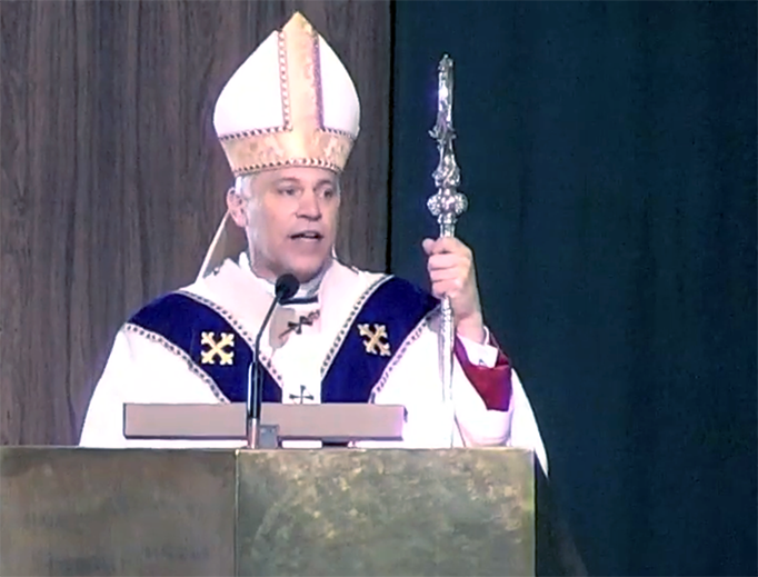 Archbishop Salvatore Cordileone of San Francisco delivers the homily at the Mass for the Walk for Life West Coast on Jan. 27, 2018. Archbishop Salvatore Cordileone of San Francisco delivers the homily at the Mass for the Walk for Life West Coast on Jan. 27, 2018.