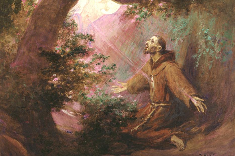 José Benlliure y Gil (1855–1937), “Saint Francis Receives the Stigmata” José Benlliure y Gil (1855–1937), “Saint Francis Receives the Stigmata”