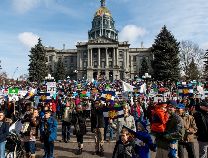 Above, Denver stands strong for the unborn, as did Chicago; Raleigh, N.C.; and Columbia, S.C. (below). Above, Denver stands strong for the unborn, as did Chicago; Raleigh, N.C.; and Columbia, S.C. (below).