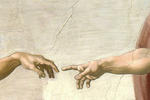 Michelangelo, “Creation of Adam” (detail), Sistine Chapel Ceiling, 1508-1512 Michelangelo, “Creation of Adam” (detail), Sistine Chapel Ceiling, 1508-1512