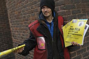 Big Issue seller Scott Hunter, 36, sells the street newspaper in London. The Big Issue was created in 1991 to offer homeless people the chance to earn a legitimate income thereby helping them to reintegrate into mainstream society. Big Issue seller Scott Hunter, 36, sells the street newspaper in London. The Big Issue was created in 1991 to offer homeless people the chance to earn a legitimate income thereby helping them to reintegrate into mainstream society.