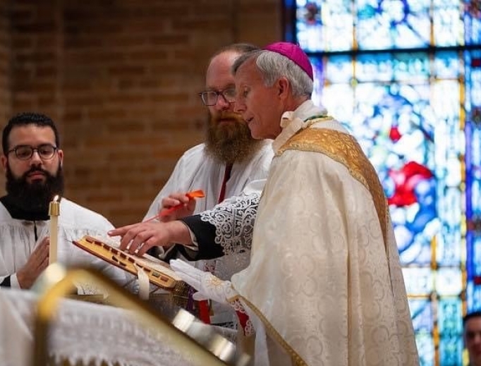 Bishop Joseph Strickland celebrates his first Latin Mass on June 11. Bishop Joseph Strickland celebrates his first Latin Mass on June 11.