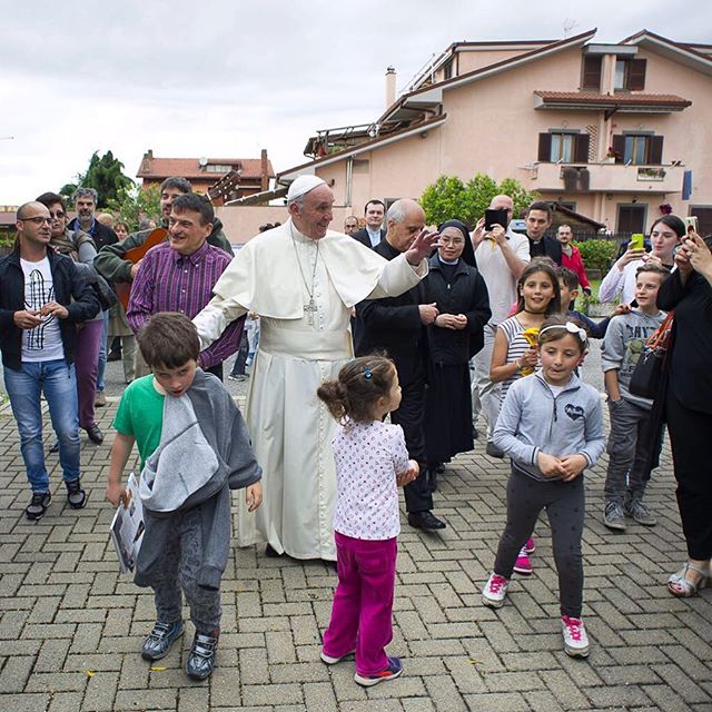 Pope Francis visits L’Arche home outside of Rome. Pope Francis visits L’Arche home outside of Rome.