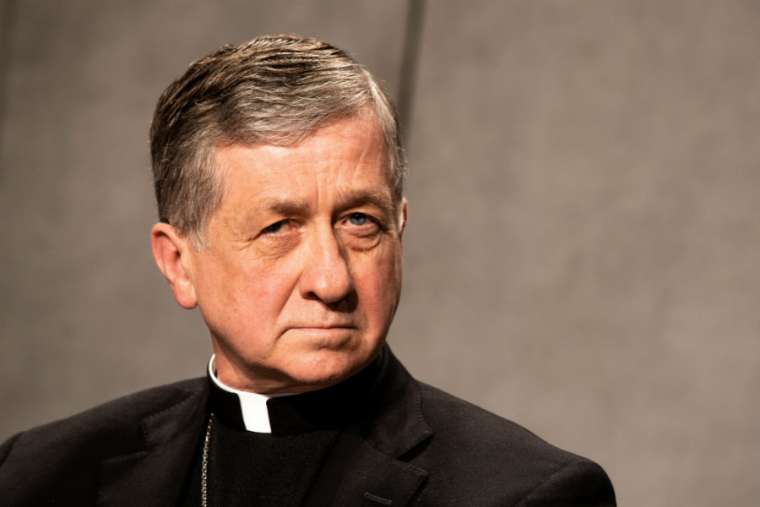 Cardinal Blase Cupich at a Feb. 18 Vatican news conference ahead of the meeting of the heads of the world’s bishops’ conferences. Cardinal Blase Cupich at a Feb. 18 Vatican news conference ahead of the meeting of the heads of the world’s bishops’ conferences.