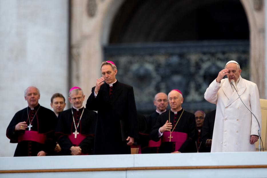 Pope Francis at the general audience in St. Peter's Square on April 4, 2018. Pope Francis at the general audience in St. Peter's Square on April 4, 2018.