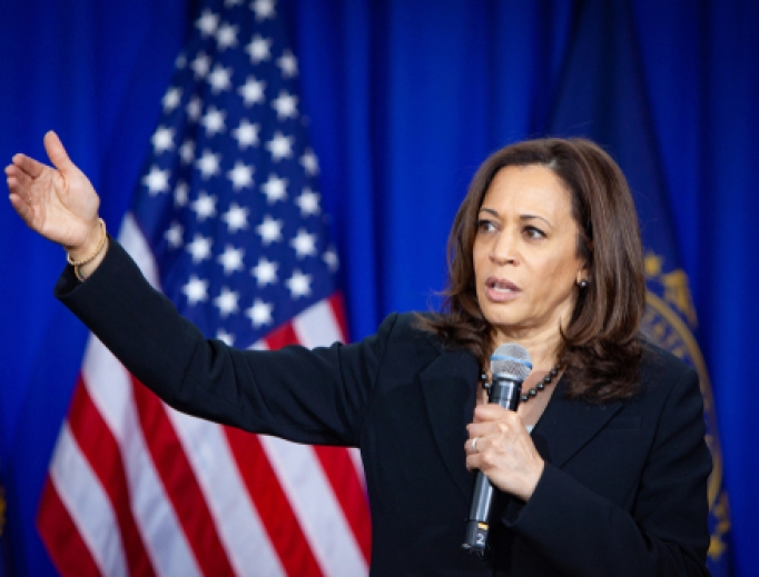 Democratic 2020 U.S. presidential candidate Kamala Harris campaigns in New Hampshire, April 24, 2019. Democratic 2020 U.S. presidential candidate Kamala Harris campaigns in New Hampshire, April 24, 2019.