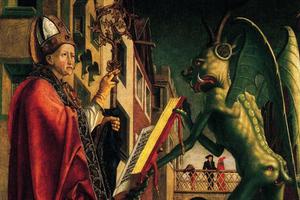 St. Wolfgang and the devil St. Wolfgang and the devil