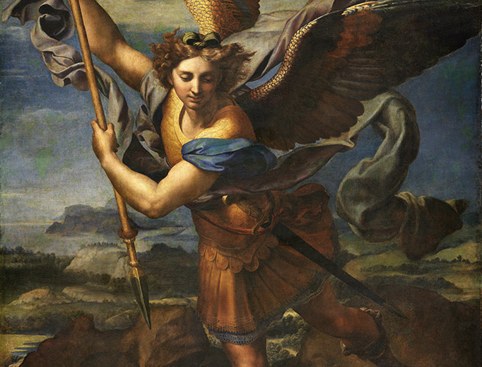 Raphael, “St. Michael Vanquishing Satan,” 1518 Raphael, “St. Michael Vanquishing Satan,” 1518