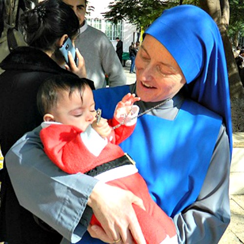 Sister Maria of Nazareth moved to Aleppo, Syria, two months ago to minister to local Christians.
Sister Maria of Nazareth moved to Aleppo, Syria, two months ago to minister to local Christians.