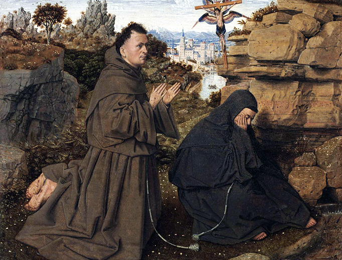 Jan van Eyck, “St. Francis of Assisi Receiving the Stigmata,” c. 1431 Jan van Eyck, “St. Francis of Assisi Receiving the Stigmata,” c. 1431