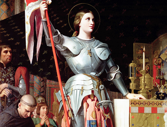 Jean Auguste Dominique Ingres, “Joan of Arc at the Coronation of Charles VII,” 1854 Jean Auguste Dominique Ingres, “Joan of Arc at the Coronation of Charles VII,” 1854