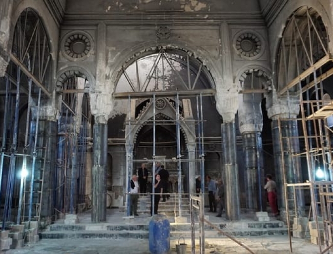 The remains of Immaculate Conception Church, Qaraqosh, Nineveh Plains. The remains of Immaculate Conception Church, Qaraqosh, Nineveh Plains.