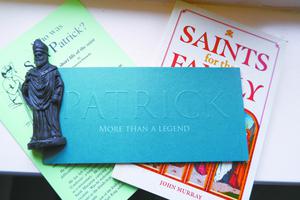 Images of St. Patrick are everywhere, from St. Patrick’s Church in Downpatrick to the saint’s tomb and mementos. Images of St. Patrick are everywhere, from St. Patrick’s Church in Downpatrick to the saint’s tomb and mementos.
