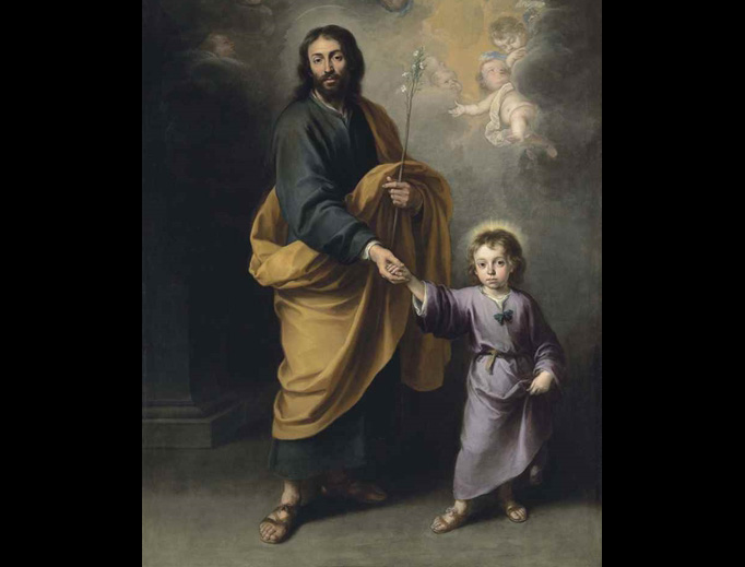 Bartolomé Esteban Murillo (1617-1682), “Saint Joseph and the Christ Child” Bartolomé Esteban Murillo (1617-1682), “Saint Joseph and the Christ Child”