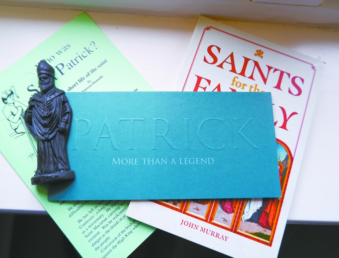 Images of St. Patrick are everywhere, from St. Patrick’s Church in Downpatrick to the saint’s tomb and mementos. Images of St. Patrick are everywhere, from St. Patrick’s Church in Downpatrick to the saint’s tomb and mementos.