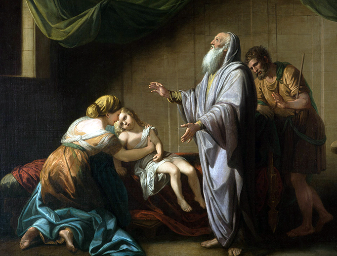 Benjamin West, “Elisha Raising the Shunammite’s Son,” 1766 Benjamin West, “Elisha Raising the Shunammite’s Son,” 1766