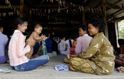 Women attend a workshop on breast-feeding at a Catholic Relief Services-supported clinic in Prey Pkosh, Cambodia, in August 2005. The workshop is part of a program that seeks to lower Cambodia's high maternal and infant mortality rates by monitoring the health of pregnant women, teaching safe birthing practices and encouraging new mothers to breast-feed and have their infants vaccinated. Women attend a workshop on breast-feeding at a Catholic Relief Services-supported clinic in Prey Pkosh, Cambodia, in August 2005. The workshop is part of a program that seeks to lower Cambodia's high maternal and infant mortality rates by monitoring the health of pregnant women, teaching safe birthing practices and encouraging new mothers to breast-feed and have their infants vaccinated.