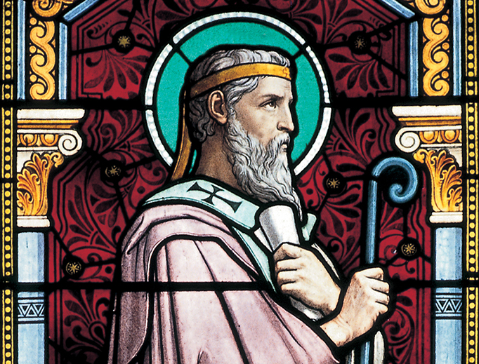 Lucien Bégule (1848–1935), “St. Irenaeus,” in the Church of St. Irenaeus in Lyon, France. Lucien Bégule (1848–1935), “St. Irenaeus,” in the Church of St. Irenaeus in Lyon, France.