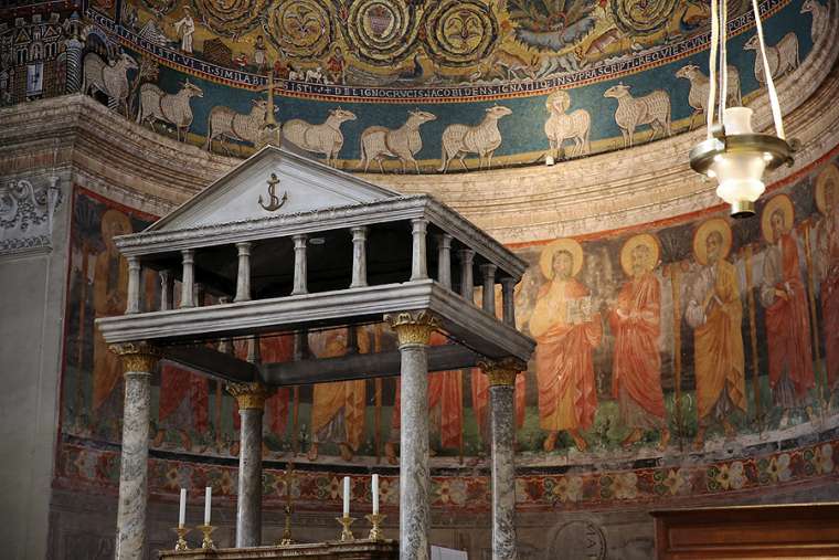 The Basilica of San Clemente al Laterano in Rome The Basilica of San Clemente al Laterano in Rome