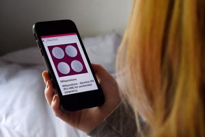 In this photo illustration, a woman looks at information about the abortion pill (RU-486) displayed on a smartphone. The Pontifical Academy for Life said today that a decision by the Italian government to allow the abortion pill on an outpatient basis breaches Italy’s abortion law. In this photo illustration, a woman looks at information about the abortion pill (RU-486) displayed on a smartphone. The Pontifical Academy for Life said today that a decision by the Italian government to allow the abortion pill on an outpatient basis breaches Italy’s abortion law.