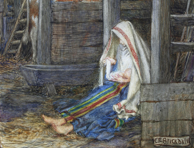 Eleanor Fortescue-Brickdale (1872-1945), “The Nativity” Eleanor Fortescue-Brickdale (1872-1945), “The Nativity”