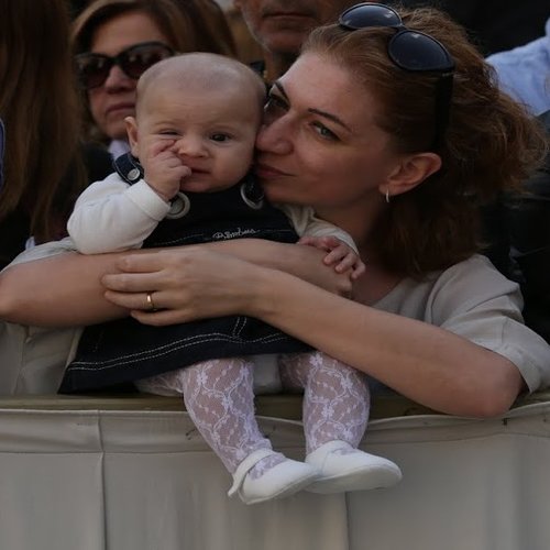 A baby and mother at the Wednesday general audience in St. Peter's Square on Oct. 7, 2015. A baby and mother at the Wednesday general audience in St. Peter's Square on Oct. 7, 2015.